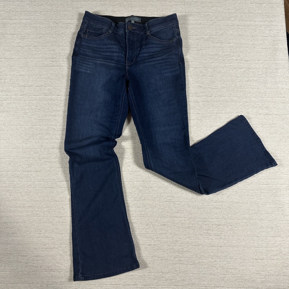 Wit & Wisdom High Rise Slimming Bootcut Jeans Dark Wash Stretch Women 10 Western